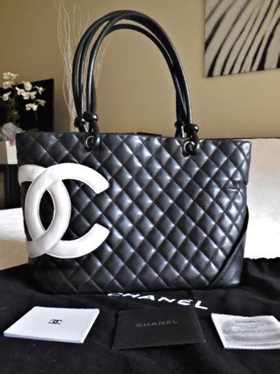 chanel cambon tote replica|authentic Chanel tote bag.